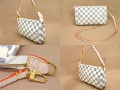 Louis Vuitton 激安　ルイヴィトン 新品　ダミエ・アズール　アクセサリーポーチ　N51986