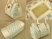 LOUISVUITTON　# ルイヴィトン 新作 人気 新品 通販＆送料込　ダミエ アズール バークレー ハンドバッグ N52001