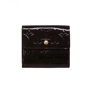 Louis Vuitton 激安　ルイヴィトン 新品　ヴェルニ　財布　Wホック　ポルトフォイユ・エリーズ　アマラント　M93523