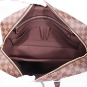 2010年新作 Louis Vuitton 激安 ルイヴィトン 新品　ダミエ ポルトド キュマン・ヴォワヤージュGM ビジネスバッグ ダークブラウン N41122