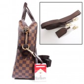 2010年新作 Louis Vuitton 激安 ルイヴィトン 新品　ダミエ ポルトド キュマン・ヴォワヤージュGM ビジネスバッグ ダークブラウン N41122