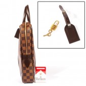 2010年新作 Louis Vuitton 激安 ルイヴィトン 新品　ダミエ ポルト ドキュマン・ヴォワヤージュ ビジネスバッグ ダークブラウン N41124