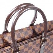 2010年新作 Louis Vuitton 激安 ルイヴィトン 新品　ダミエ ポルトド キュマン・ヴォワヤージュGM ビジネスバッグ ダークブラウン N41122