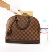 【2010年秋冬新作】　Louis Vuitton 激安 ルイヴィトン 新品　ダミエ アルマ ハンドバッグ ダークブラウン N53151