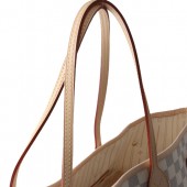 2010年早春新作 Louis Vuitton 激安 ルイヴィトン 財布 新作 人気 新品 通販＆送料込 ダミエ アズール ネヴァーフルGM トートバッグ ホワイト N51108