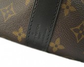 2009年秋冬新作 Louis Vuitton 激安 ルイヴィトン 新品 モノグラム・マカサー バッグ キーポル・バンドリエール55　ストラップ付きボストンバッグ　M56714