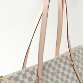 2010年早春新作 Louis Vuitton 激安 ルイヴィトン 財布 新作 人気 新品 通販＆送料込 ダミエ アズール トータリーGM ショルダーバッグ ホワイト N51263