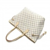 2010年早春新作 Louis Vuitton 激安 ルイヴィトン 新品　ダミエ・アズール　バッグ　ネヴァーフルMM アズール N51107