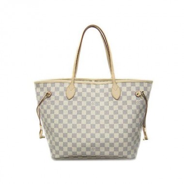 2010年早春新作 Louis Vuitton 激安 ルイヴィトン 新品　ダミエ・アズール　バッグ　ネヴァーフルMM アズール N51107