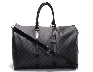 Louis Vuitton 激安 ルイヴィトン 新品 ボストンバッグ『キーポル・バンドリエール・45』（ダミエ・グラフィット） N41418
