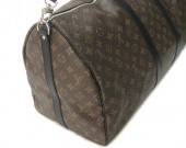 2009年秋冬新作 Louis Vuitton 激安 ルイヴィトン 新品 モノグラム・マカサー バッグ キーポル・バンドリエール55　ストラップ付きボストンバッグ　M56714