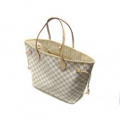 2010年早春新作 Louis Vuitton 激安 ルイヴィトン 新品　ダミエ・アズール　バッグ　ネヴァーフルMM アズール N51107