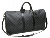 Louis Vuitton 激安　ルイヴィトン 新品　ダミエ・グラフィット　バッグ　キーポル・バンドリエール55　ストラップ付き　N41413