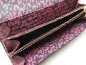 2011年春夏新作　Louis Vuitton 激安　ルイヴィトン 新品　モノグラム　長財布　ポルトフォイユ・サラ　レオパード　ルージュフォーヴィスト　M60106