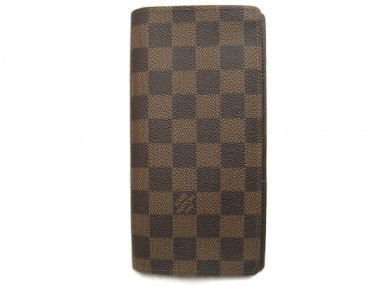 Louis Vuitton 激安　ルイヴィトン 新品　ダミエ　財布　ファスナー付き二つ折り長札　ポルトフォイユ・ブラザ　N60017