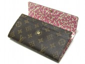 2011年春夏新作　Louis Vuitton 激安　ルイヴィトン 新品　モノグラム　長財布　ポルトフォイユ・サラ　レオパード　ブロンコライユ　M60105