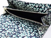 2011年春夏新作　Louis Vuitton 激安　ルイヴィトン 新品　モノグラム　長財布　ポルトフォイユ・サラ　レオパード　ブルーアンフィニ　M60104