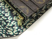 2011年春夏新作　Louis Vuitton 激安　ルイヴィトン 新品　モノグラム　長財布　ポルトフォイユ・サラ　レオパード　ブルーアンフィニ　M60104