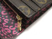 2011年春夏新作　Louis Vuitton 激安　ルイヴィトン 新品　モノグラム　長財布　ポルトフォイユ・サラ　レオパード　ルージュフォーヴィスト　M60106
