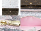 2010夏最新作　Louis Vuitton 激安　ルイヴィトン 新作 人気 新品 通販＆送料込　モノグラム・フルリ　ポルトフォイユ・サラ　ファスナー　長札財布　ローズ　M60232