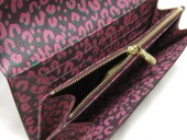 2011年春夏新作　Louis Vuitton 激安　ルイヴィトン 新品　モノグラム　長財布　ポルトフォイユ・サラ　レオパード　ルージュフォーヴィスト　M60106