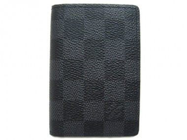 09新作！LOUIS　VUITTON　ルイヴィトン 新品　ダミエ・グラフィット　カード名刺入れ　オーガナイザー　ドゥ　ポッシュ　N63075