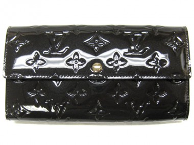 2011年春夏新作　Louis Vuitton 激安　ルイヴィトン 新品　ヴェルニ　財布　ファスナー付き長札　ポルトフォイユ・サラ　テールドンブル　M91465
