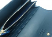 09新作 とってもシックな新カラーのブルーニュイ★ Louis Vuitton 激安 ルイヴィトン 新品 モノグラムヴェルニ ポルトフォイユ・サラ長財布 ブルーニュイ M93667