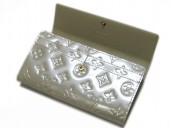 2011年春夏新作　Louis Vuitton 激安　ルイヴィトン 新品　ヴェルニ　財布　ファスナー付き長札　ポルトフォイユ・サラ　ブロンコライユ M91466