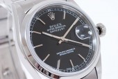 ロレックス 腕時計 新入荷＆送料込　デイトジャスト　メンズ　16200　黒文字盤