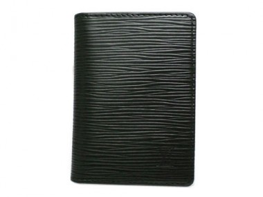 Louis Vuitton 激安　ルイヴィトン 新品　エピ　パス・カードケース　マチなし　ポルト　カルト・パス　ヴェルティカル　ノワール　M66552