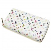 2011年春夏新作　Louis Vuitton 激安　ルイヴィトン 新作 人気 新品 通販＆送料込　モノグラム　マルチカラー　ヴェルティカル　ラウンドファスナー長財布　ジッピーウォレット　(ブロン×オランジュ)　M60274　