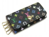 2011年新作　新色　Louis Vuitton 激安　ルイヴィトン 新品　モノグラム・マルチカ4連キーケース　ノワールxヴィオレ（パープル）　M60284