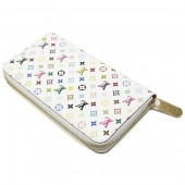 2011年春夏新作　Louis Vuitton 激安　ルイヴィトン 新作 人気 新品 通販＆送料込　モノグラム　マルチカラー　ヴェルティカル　ラウンドファスナー長財布　ジッピーウォレット　(ブロン×オランジュ)　M60274　