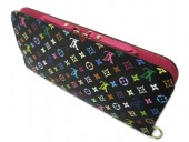 Louis Vuitton 激安　ルイヴィトン 新品　マルチカラー　財布　ポルトフォイユ・アンソリット　ノワールｘグルナード（ピンク）　M93754