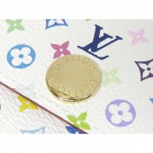 2011年春夏新作　Louis Vuitton 激安　ルイヴィトン 新作 人気 新品 通販＆送料込　マルチカラー　モノグラム・マルチカラー　ポルトフォイユ・サラ　長札　ファスナー財布　ブロンｘオランジュ（オレンジ）　M60272