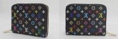 2011年新作　新色　Louis Vuitton 激安　ルイヴィトン 新品　モノグラム・マルチカラーキャンバス　ノワール×ヴィオレ　ジッピーコインパース　M60268