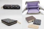2011年新作　新色　Louis Vuitton 激安　ルイヴィトン 新品　モノグラム・マルチカラーキャンバス　ノワール×ヴィオレ　ジッピーコインパース　M60268