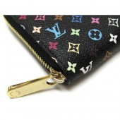 2011年春夏新作　Louis Vuitton 激安　ルイヴィトン 新作 人気 新品 通販＆送料込　マルチカラー　ジッピー・ウォレット　ラウンドファスナー長財布　ノワール×ヴィオレ　M60275