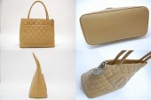 CHANEL シャネル 新作＆送料込 キャビアスキン 復刻トート ベージュ×シルバー金具 A01805