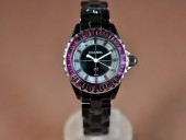 シャネル 新作＆送料込 Chanel J12 Joaillerie Ladies Black/Red/Red Jap Quartz 腕時計J-CH0055