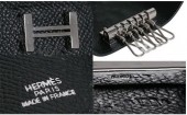 エルメス 新作＆送料込　ベアンキーケース　6本用　ブラック HRQ-a049