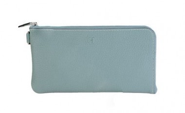 エルメス 新作＆送料込 ファスナー長財布 シルバー金具 HRQ-q014
