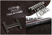 エルメス 新作＆送料込　ベアンキーケース　6本用　ダークブラウン HRQ-a050