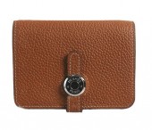 HERMES Dogon エルメス 新作＆送料込　ドゴンコインケース コーラル トゴ シルバー金具 HRQ-b042
