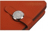 HERMES Dogon エルメス 新作＆送料込　ドゴンコインケース オレンジ トゴ シルバー金具 HRQ-b040