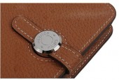 HERMES Dogon エルメス 新作＆送料込　ドゴンコインケース コーラル トゴ シルバー金具 HRQ-b042