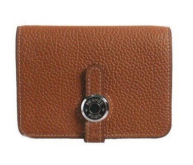 HERMES Dogon エルメス 新作＆送料込　ドゴンコインケース コーラル トゴ シルバー金具 HRQ-b042