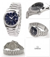オメガ 腕時計 ＆送料込 OMEGA シーマスター アクアテラ ボーイズ 腕時計 デイト クォーツ ブルー2518.80