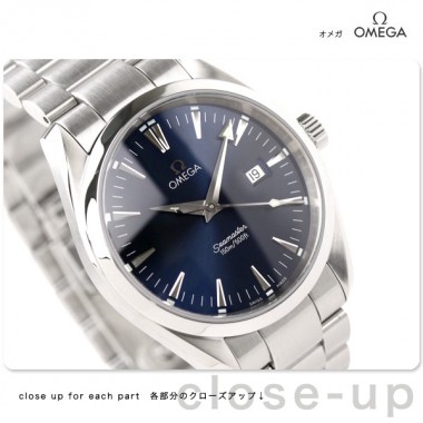 オメガ 腕時計 ＆送料込 OMEGA シーマスター アクアテラ メンズ 腕時計 デイト クォーツ ブルー2517.80